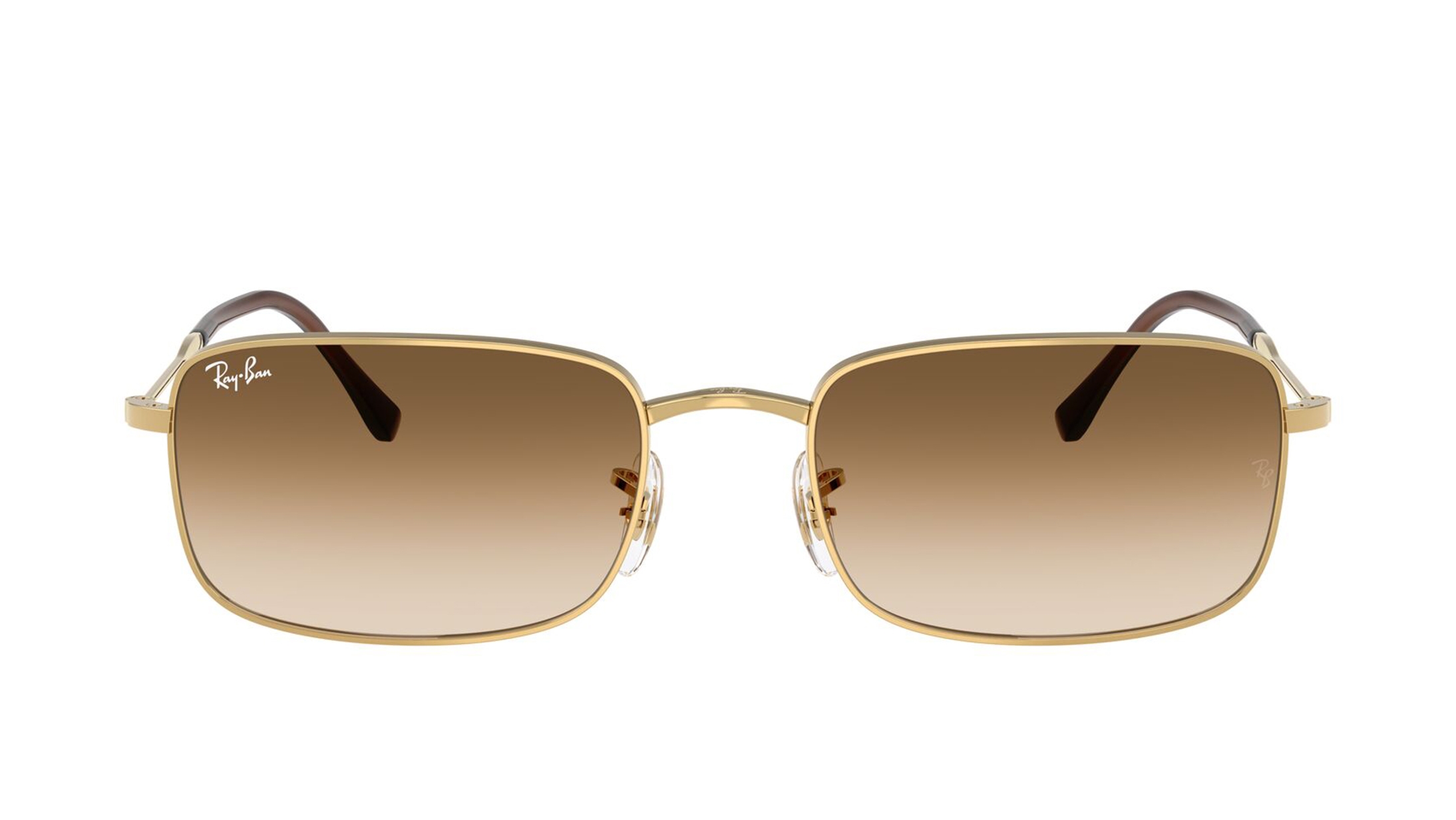 Image 1 of Brown Rectangle Sunglasses for Men and Women from Rayban Available at Titan Eye+