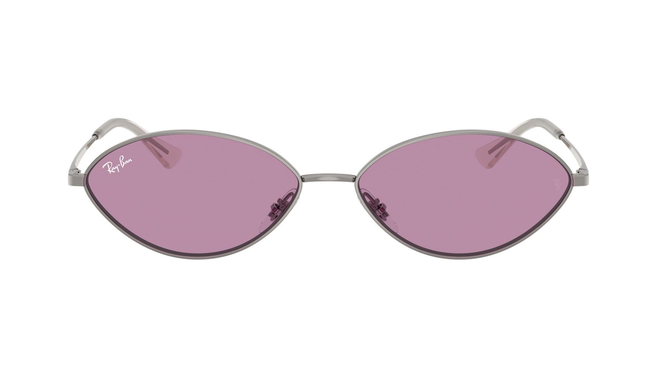 Image 1 of Violet Oval Sunglasses for Men and Women from Rayban Available at Titan Eye+