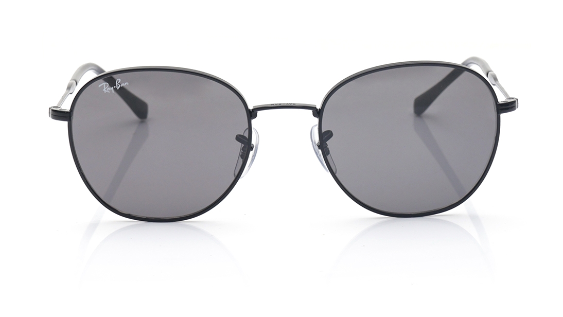 Image 1 of Grey Round Polarized Sunglasses for Men and Women from Rayban Available at Titan Eye+