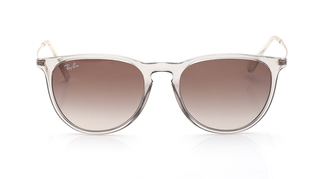Image 1 of Brown Wayfarer Polarized Sunglasses for Women from Rayban Available at Titan Eye+