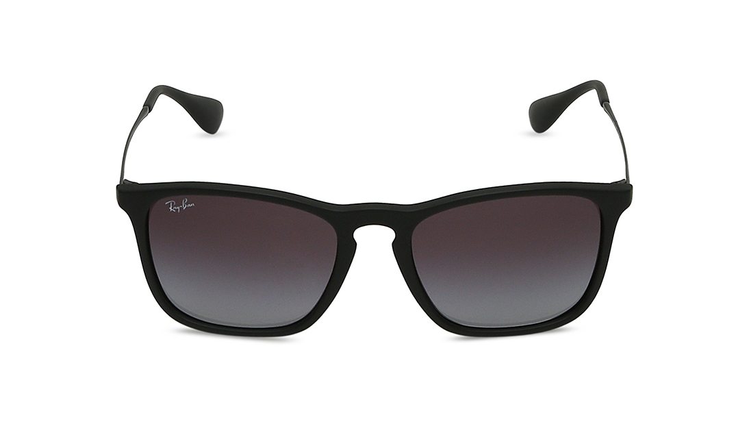 Image 1 of Grey Square Sunglasses for Men from Rayban Available at Titan Eye+