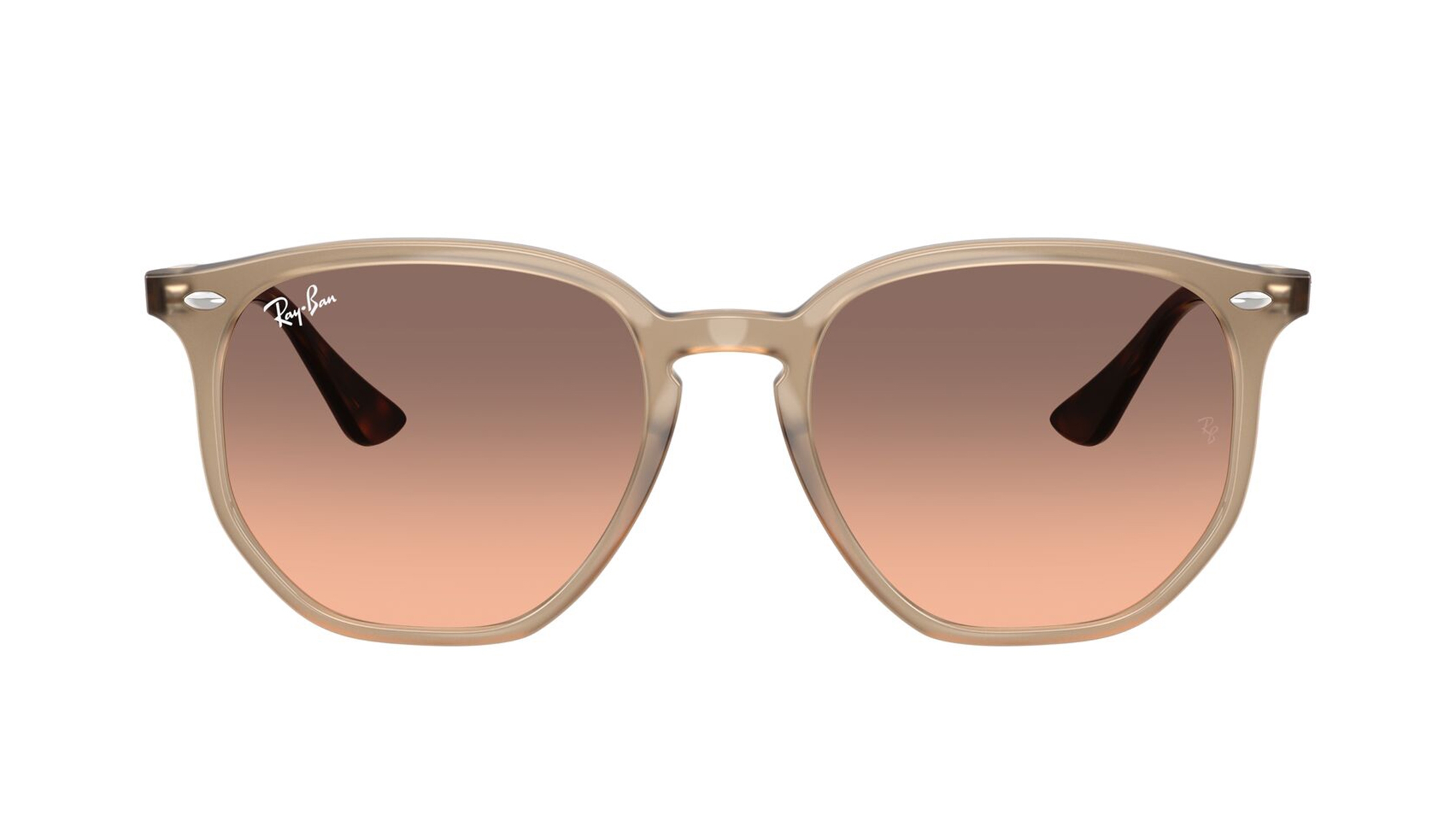 Image 1 of Pink Irregular Sunglasses for Men and Women from Rayban Available at Titan Eye+