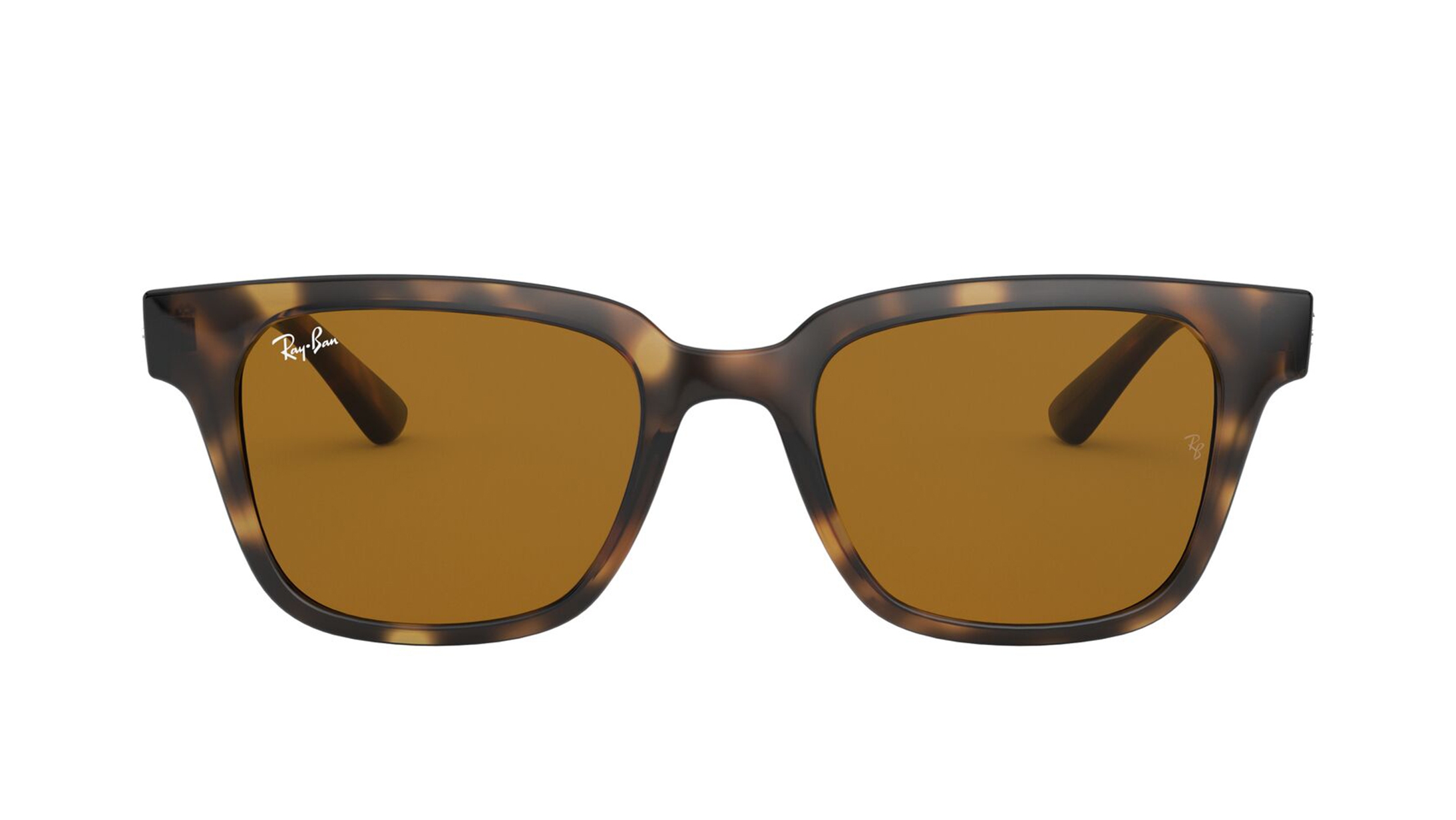 Image 1 of Brown Square Sunglasses for Men And Women from Rayban Available at Titan Eye+