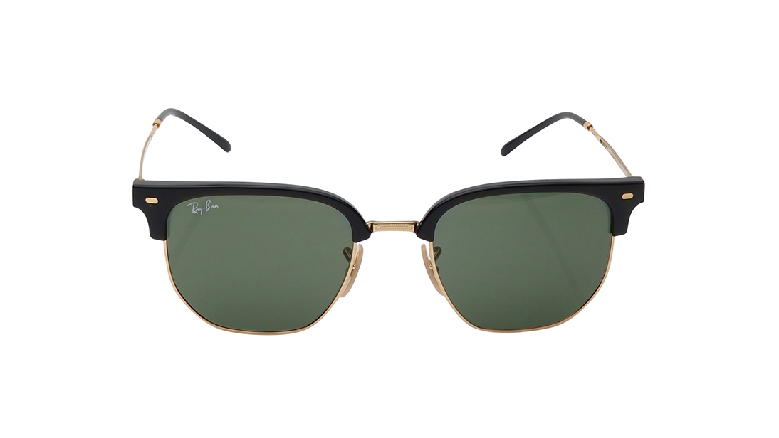 Image 1 of Green Clubmaster Sunglasses for Men and Women from Rayban Available at Titan Eye+