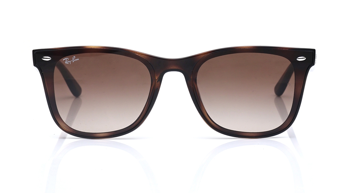 Image 1 of Brown Square Sunglasses for Men and Women from Rayban Available at Titan Eye+