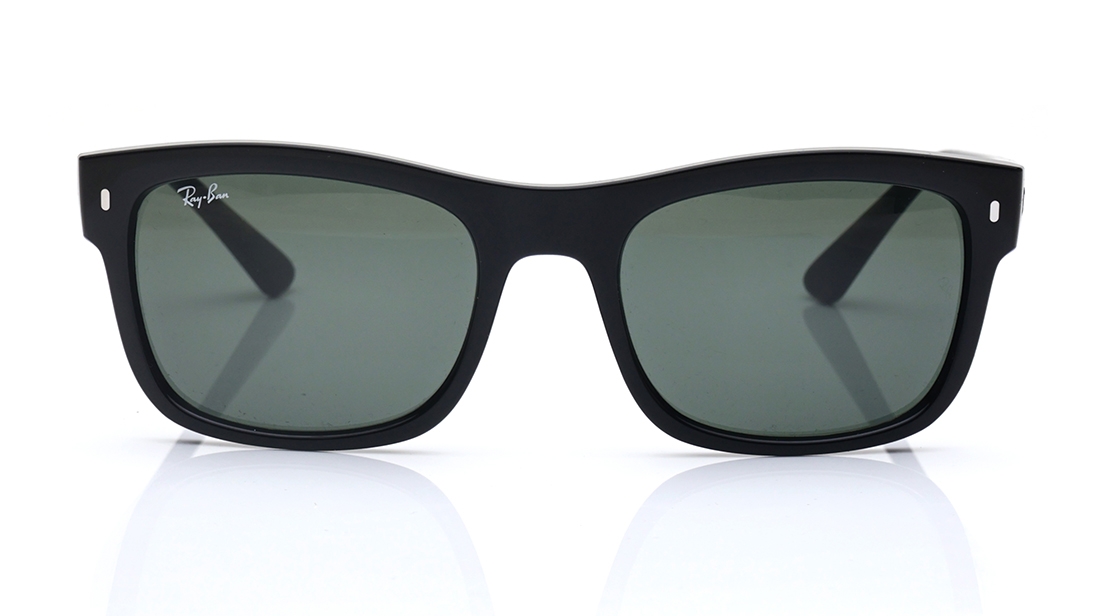 Image 1 of Green Square Polarized Sunglasses for Men and Women from Rayban Available at Titan Eye+