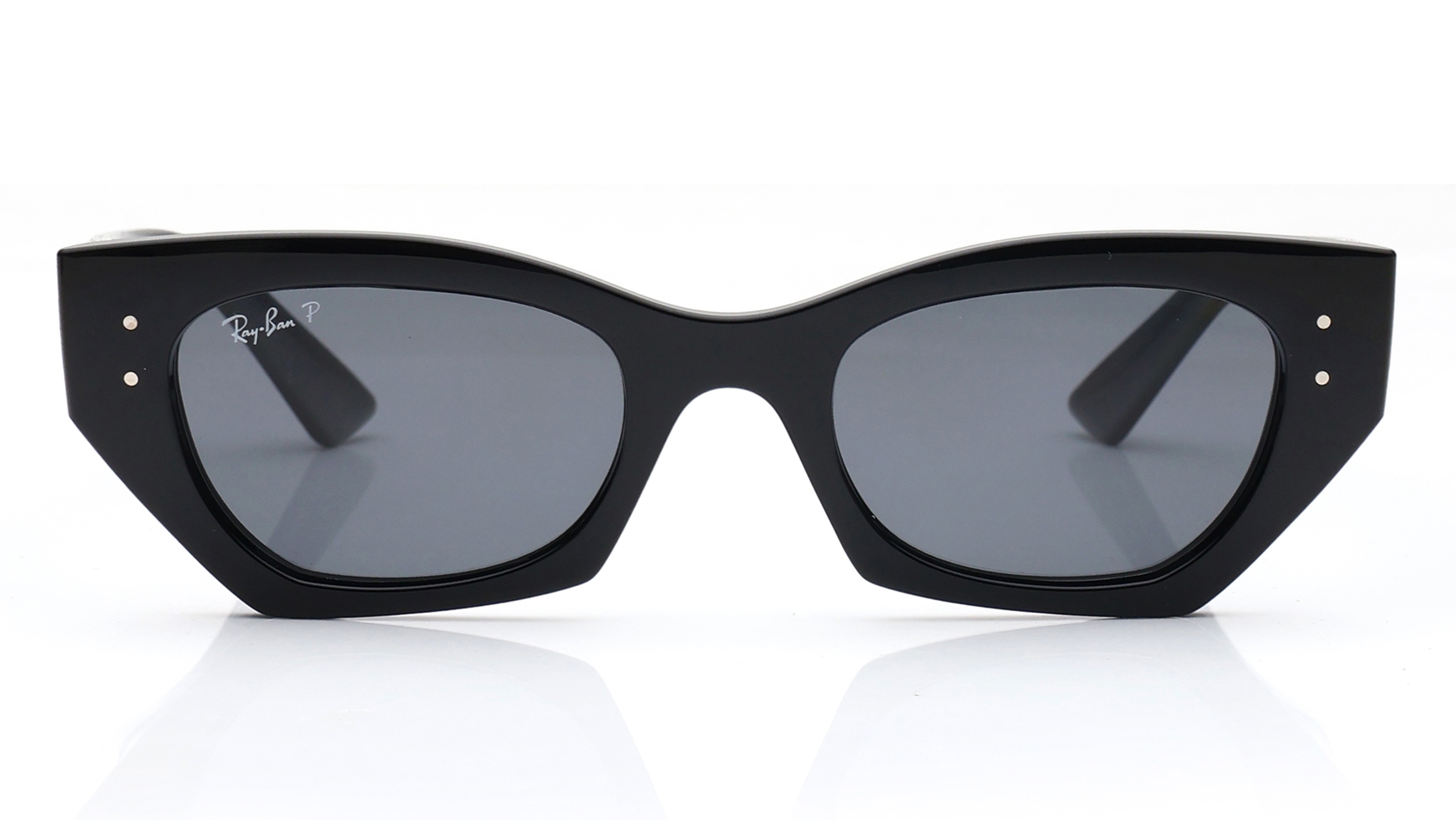 Image 1 of Grey CatEye Sunglasses for Men and Women from Rayban Available at Titan Eye+