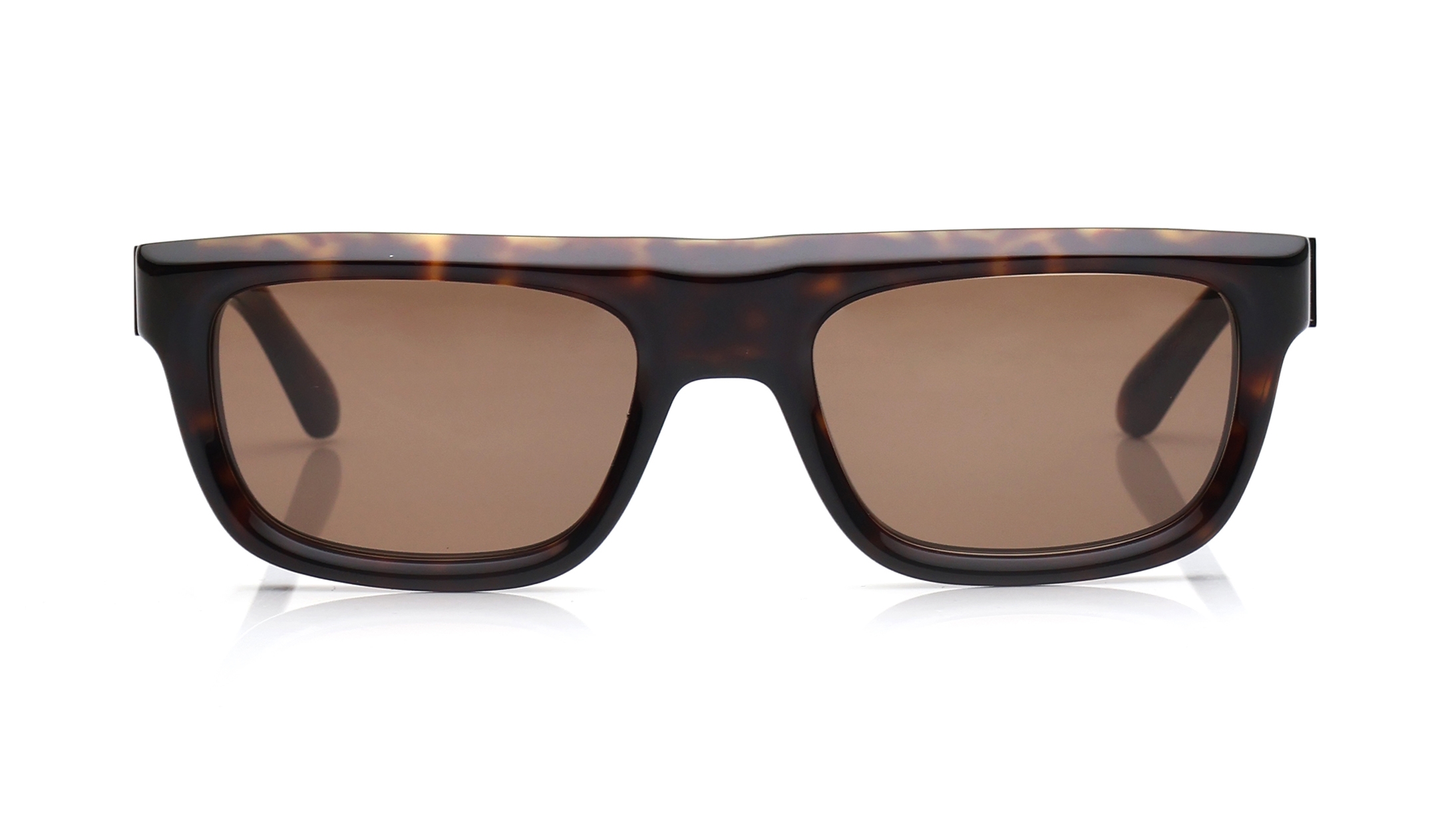 Image 1 of Brown Square Sunglasses for Men from Salvatore Ferragamo Available at Titan Eye+