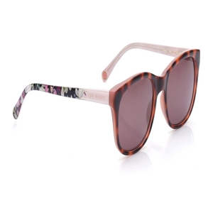 Image 2 of Brown Wayfarer Sunglasses for Women from Ted Baker Available at Titan Eye+