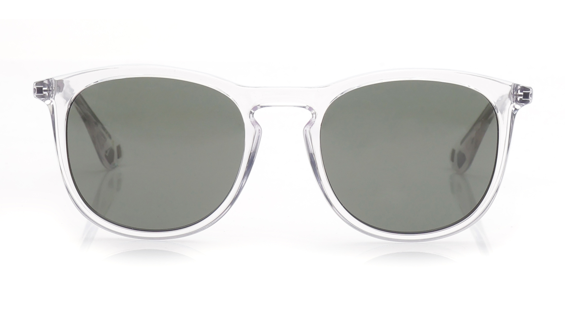 Image 1 of Green Wayfarer Sunglasses for Men from Ted Baker Available at Titan Eye+