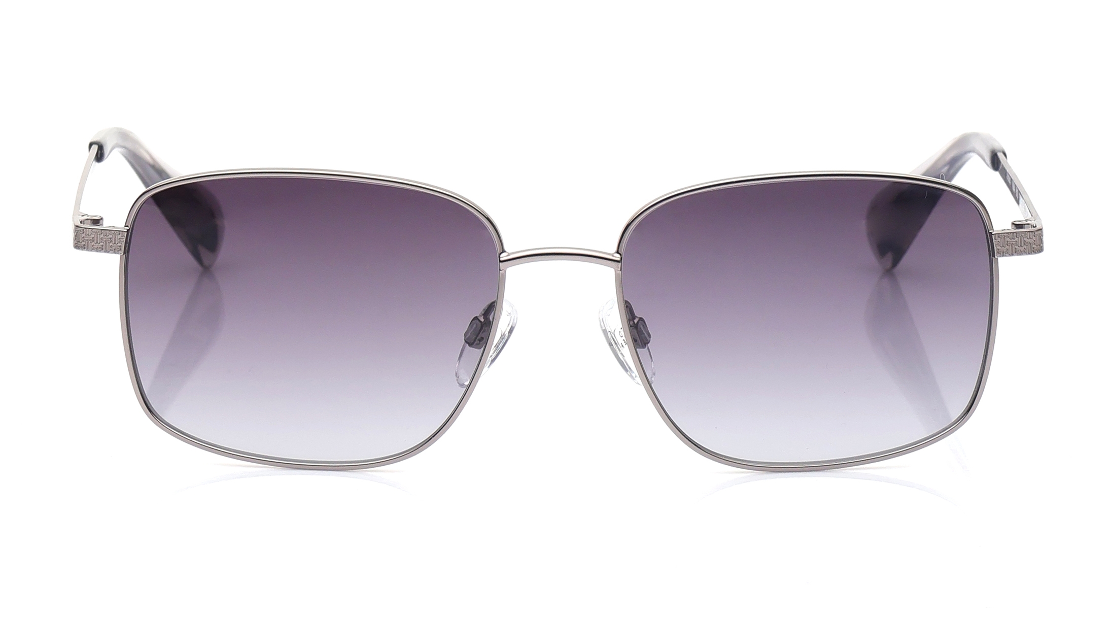 Image 1 of Smoke Square Sunglasses for Men from Ted Baker Available at Titan Eye+