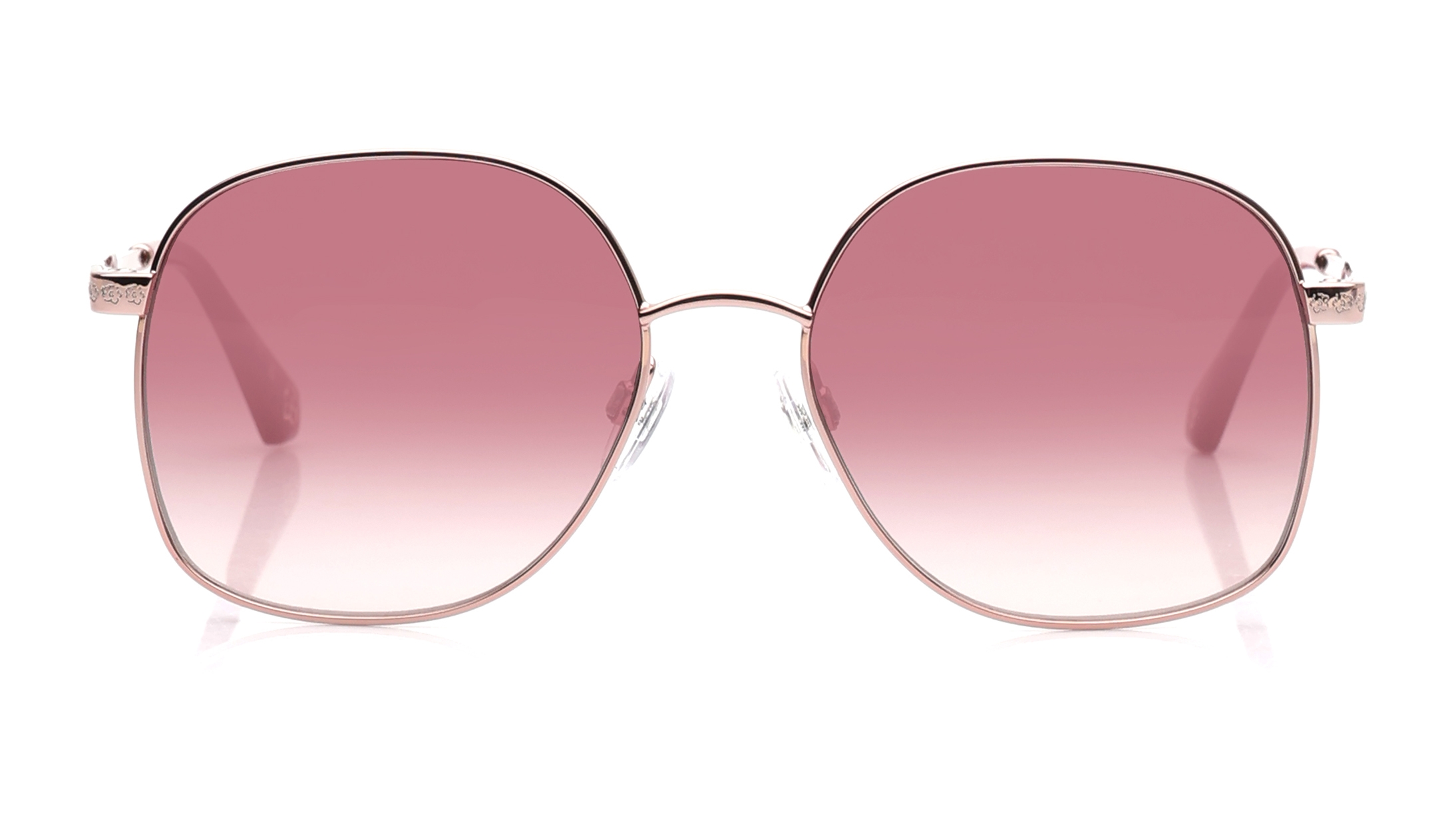 Image 1 of Purple Square Sunglasses for Women from Ted Baker Available at Titan Eye+