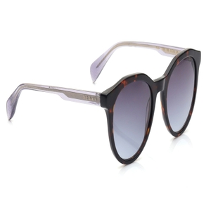 Image 2 of Blue Round Sunglasses for Men from Ted Baker Available at Titan Eye+