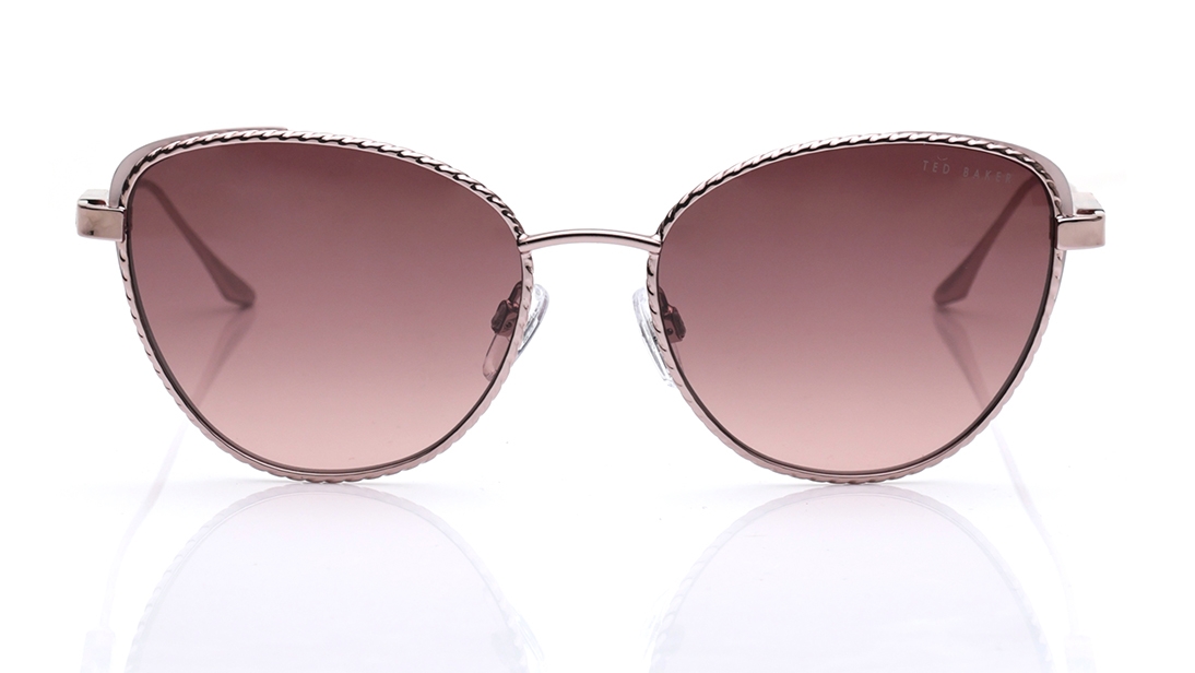 Image 1 of Brown CatEye Sunglasses for Women from Ted Baker Available at Titan Eye+