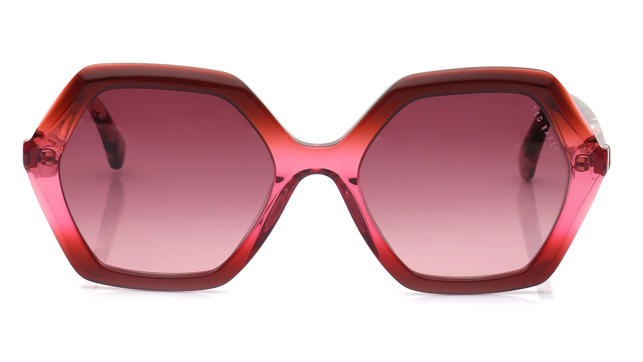 Image 1 of Brown Geometric Sunglasses for Women from Ted Baker Available at Titan Eye+