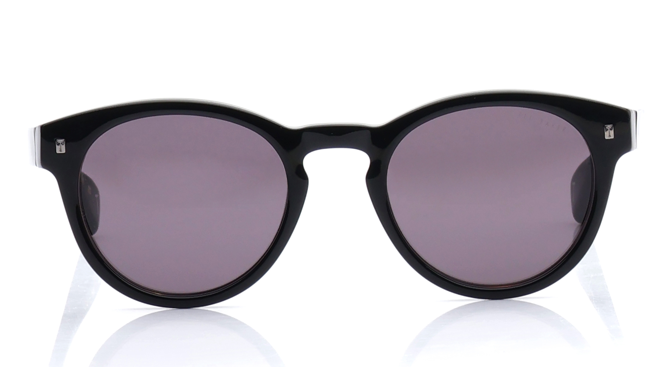 Image 1 of Grey Round Sunglasses for Men from Ted Baker Available at Titan Eye+