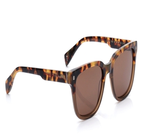 Image 2 of Brown Square Sunglasses for Men from Ted Baker Available at Titan Eye+