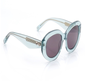 Image 2 of Grey Oval Sunglasses for Women from Ted Baker Available at Titan Eye+