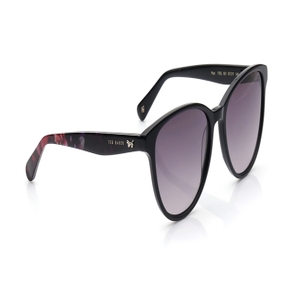 Image 2 of Grey Round Sunglasses for Women from Ted Baker Available at Titan Eye+
