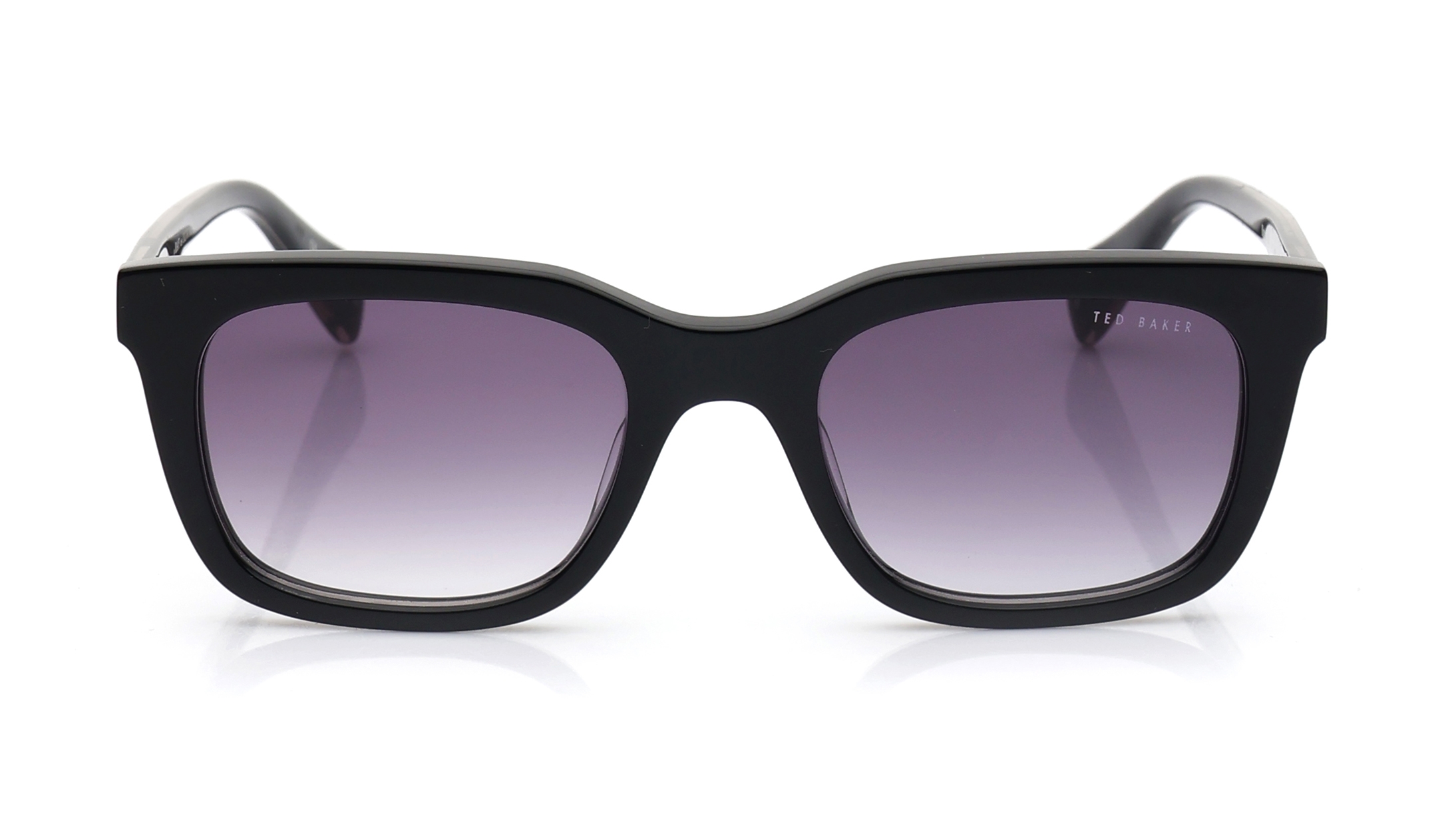 Image 1 of Grey Rectangle Sunglasses for Men from Ted Baker Available at Titan Eye+