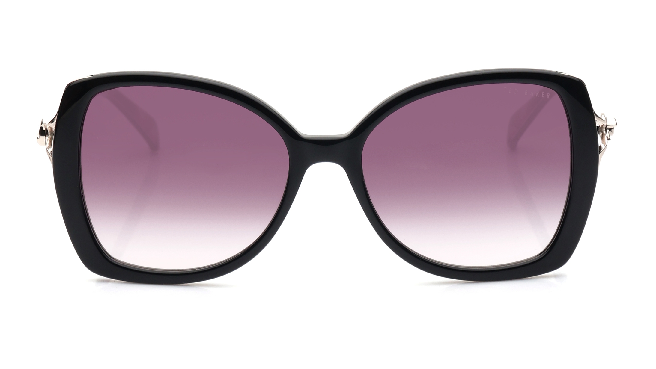 Image 1 of Brown Butterfly Sunglasses for Women from Ted Baker Available at Titan Eye+