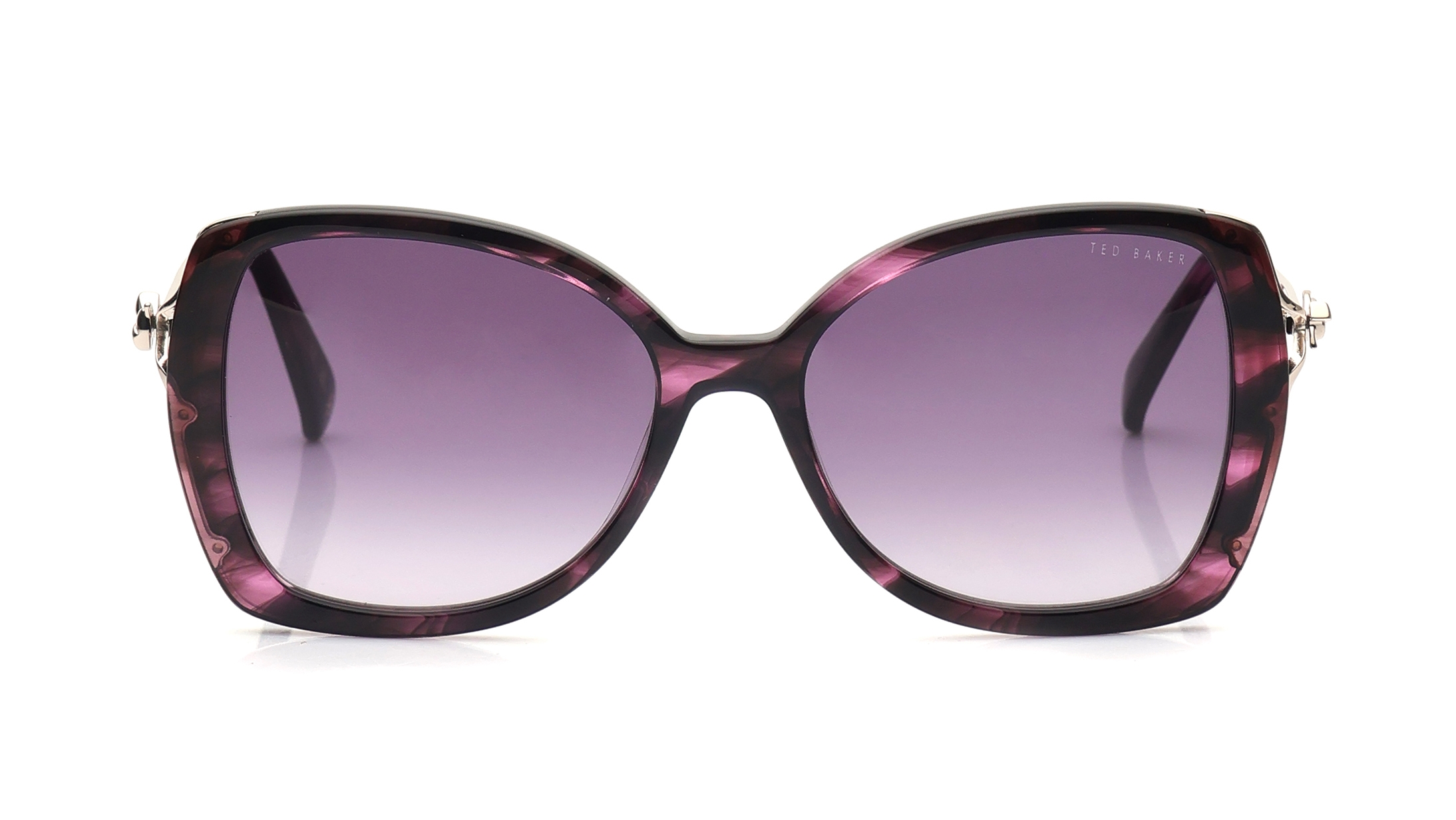 Image 1 of Grey Butterfly Sunglasses for Women from Ted Baker Available at Titan Eye+