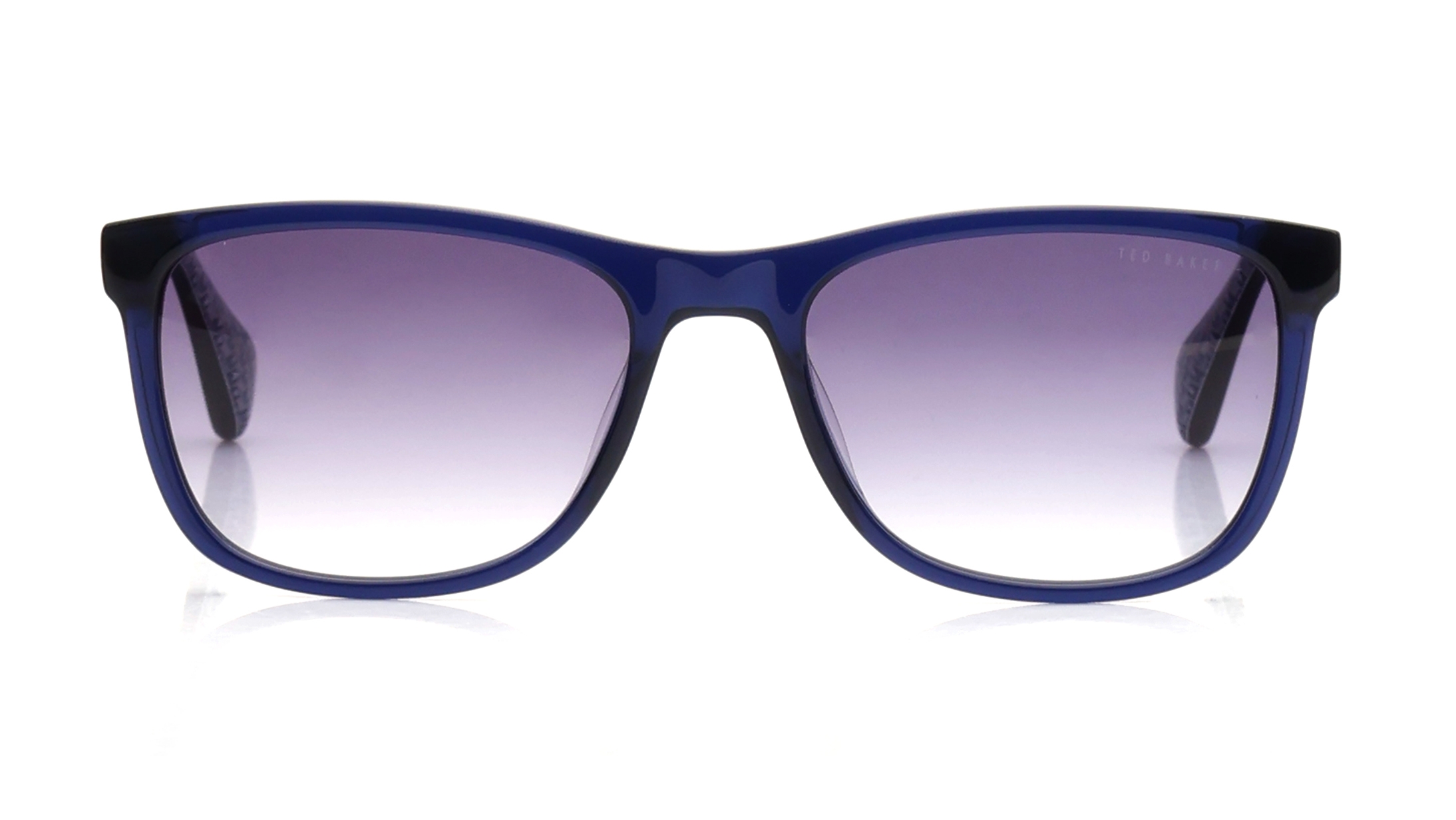 Image 1 of Grey Square Sunglasses for Men from Ted Baker Available at Titan Eye+
