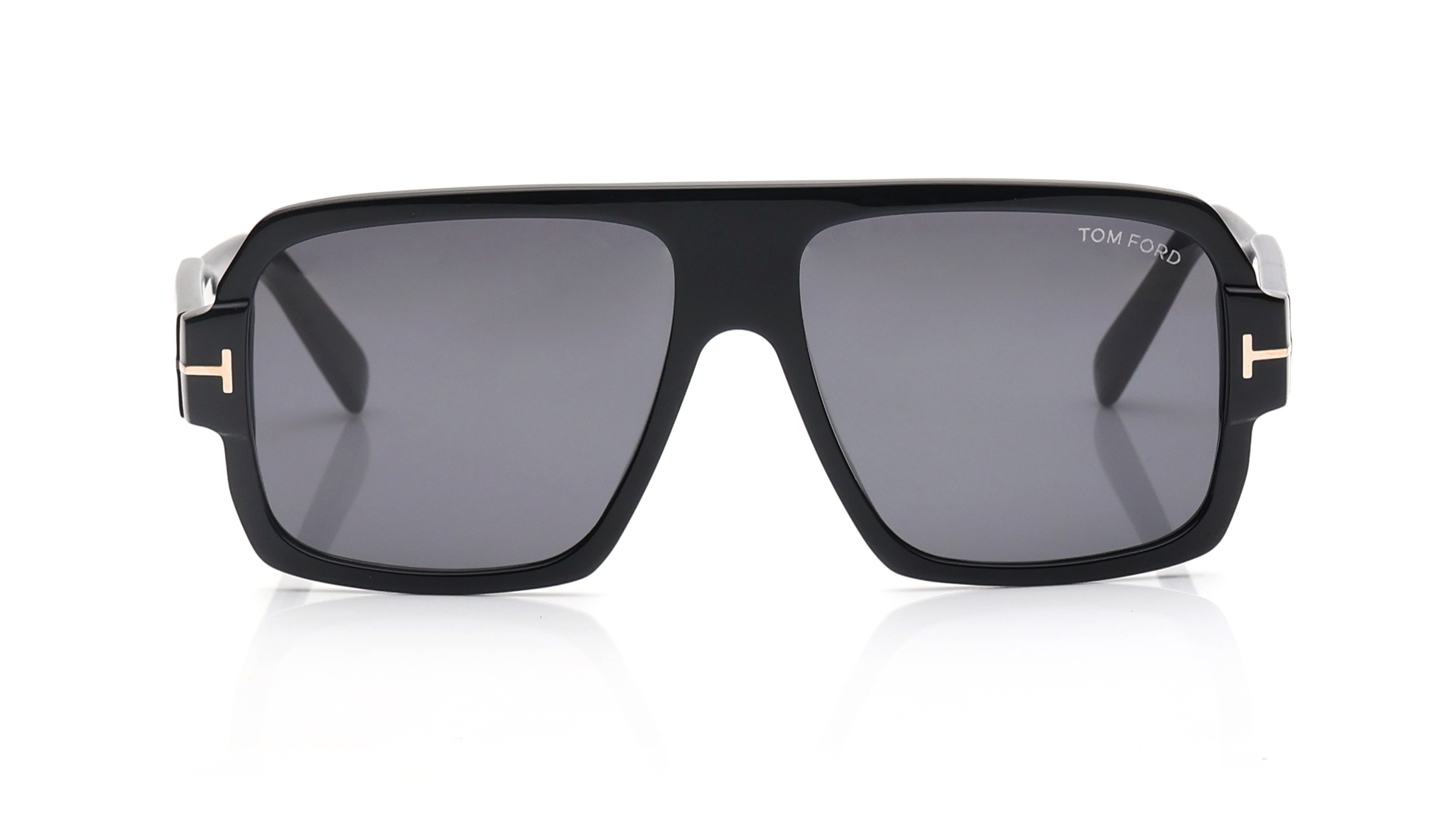 Image 1 of Grey Square Sunglasses for Men from Tom Ford Available at Titan Eye+