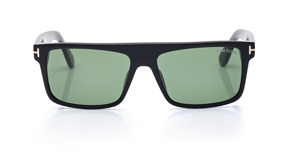Image 1 of Green Wayfarer Sunglasses for Men from Tom Ford Available at Titan Eye+