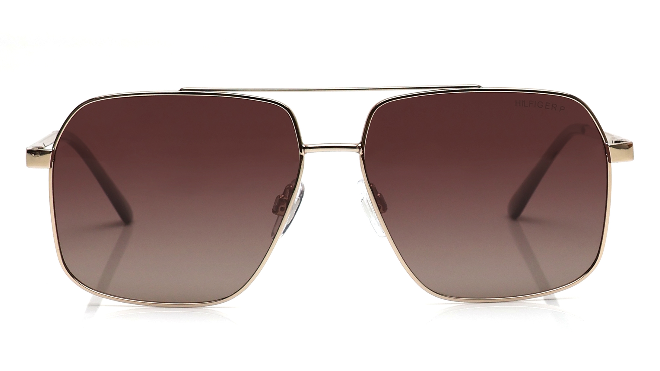 Image 1 of Smoke Navigator Polarized Sunglasses for Men from Tommy Hilfiger Available at Titan Eye+