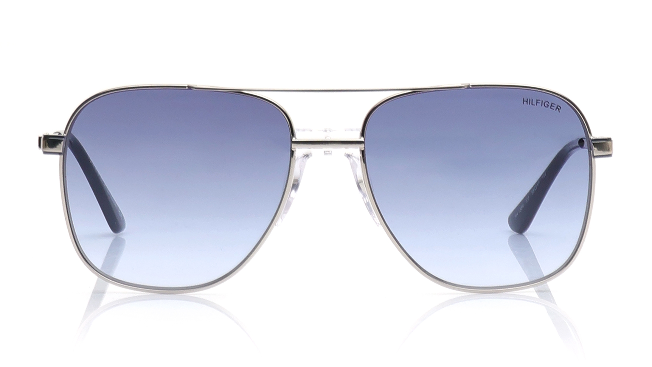 Image 1 of Blue Navigator Sunglasses for Men from Tommy Hilfiger Available at Titan Eye+