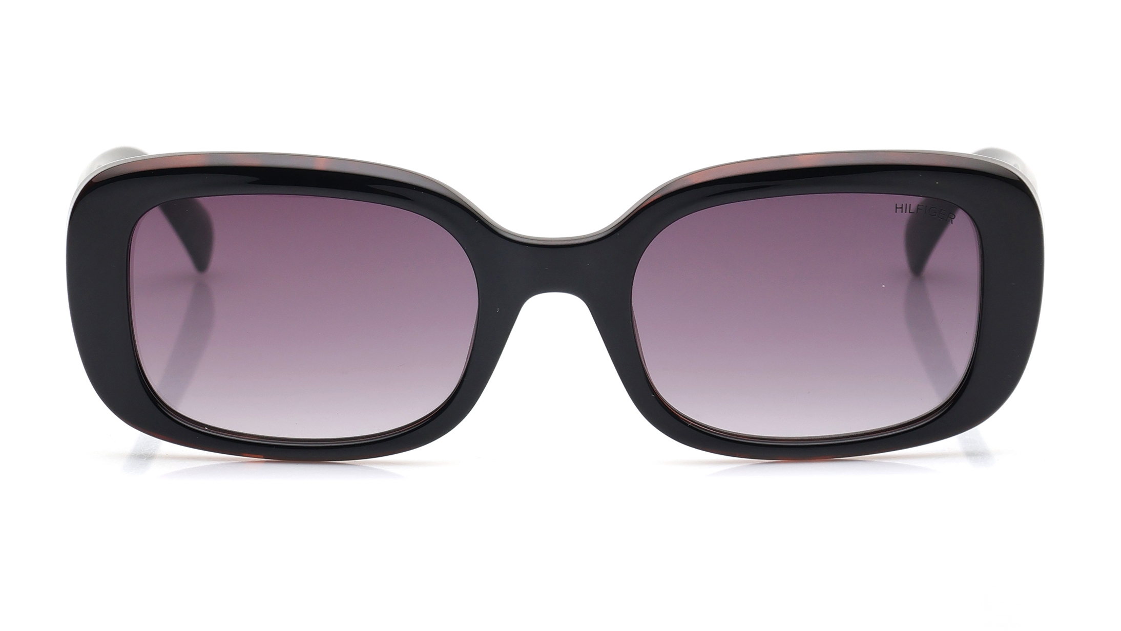 Image 1 of Smoke Rectangle Sunglasses for Women from Tommy Hilfiger Available at Titan Eye+