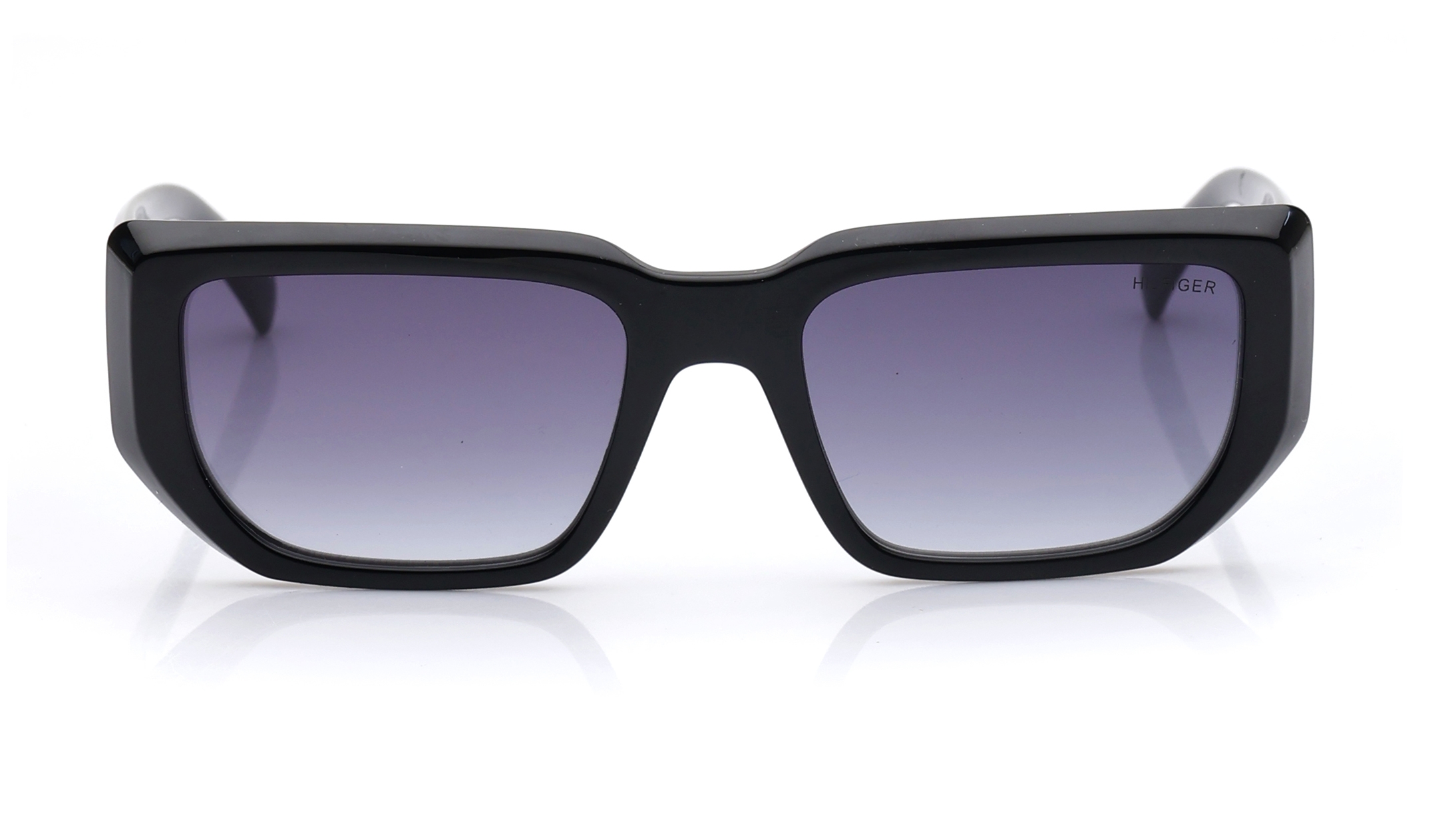 Image 1 of Smoke Square Sunglasses for Men and Women from Tommy Hilfiger Available at Titan Eye+