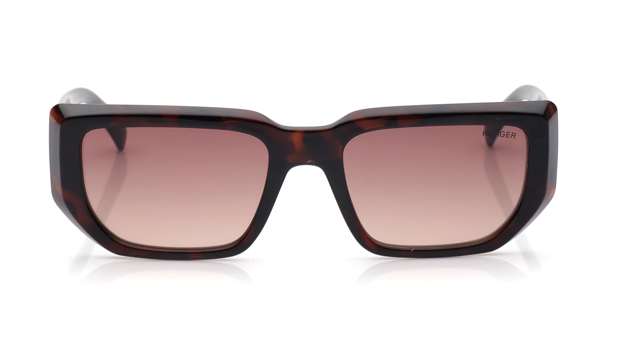 Image 1 of Brown Square Sunglasses for Men and Women from Tommy Hilfiger Available at Titan Eye+