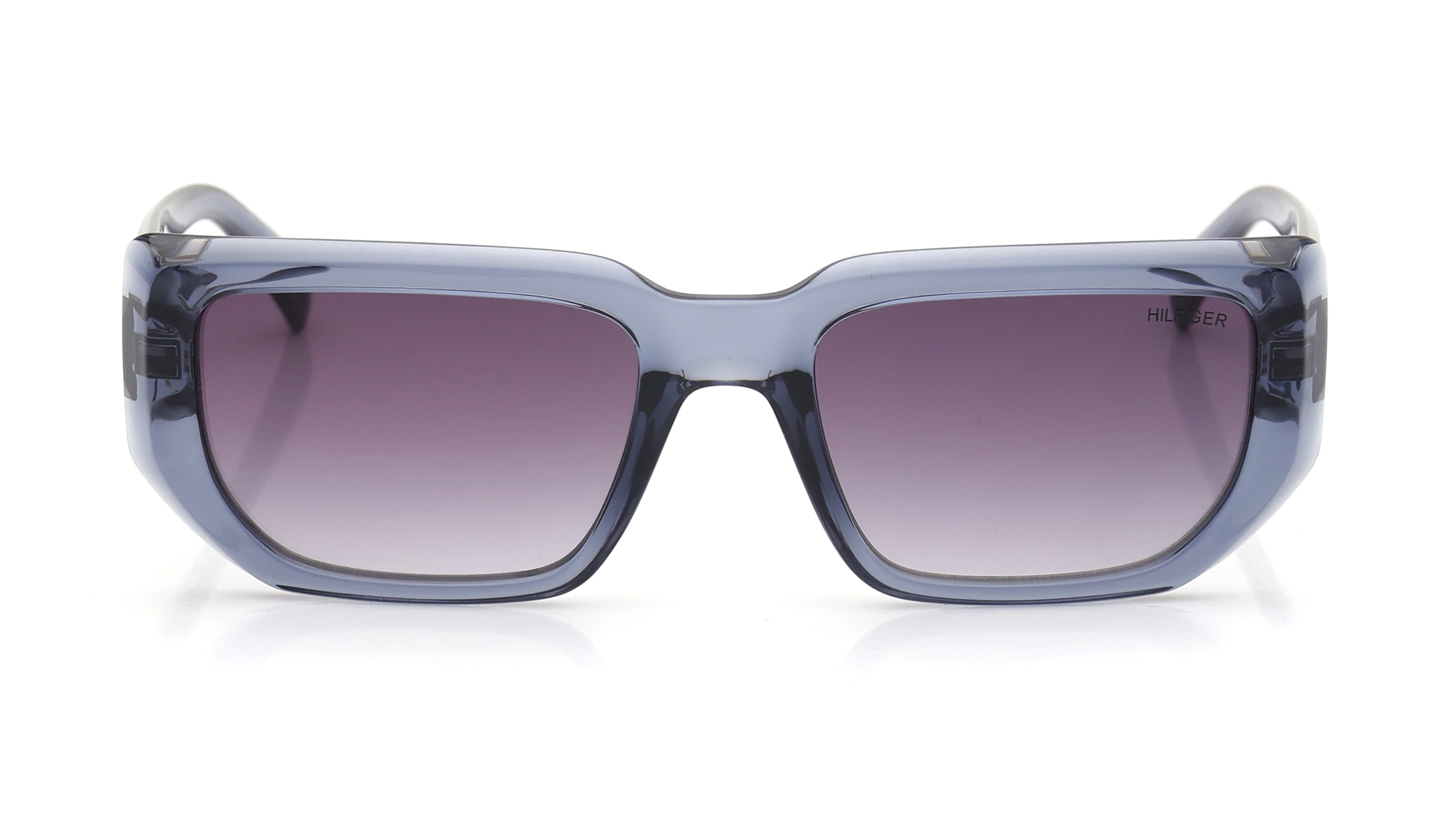 Image 1 of Grey Square Sunglasses for Men and Women from Tommy Hilfiger Available at Titan Eye+