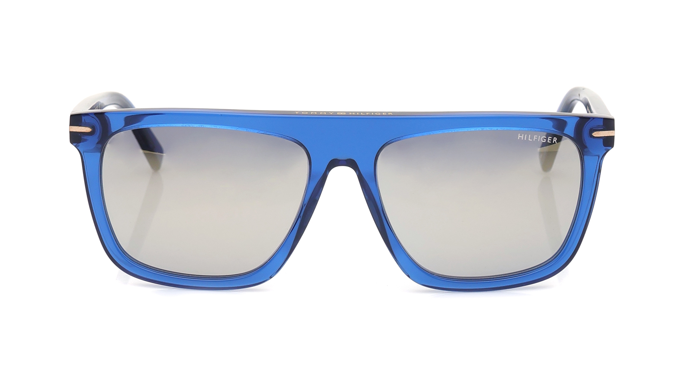Image 1 of Smoke Square Sunglasses for Men from Tommy Hilfiger Available at Titan Eye+