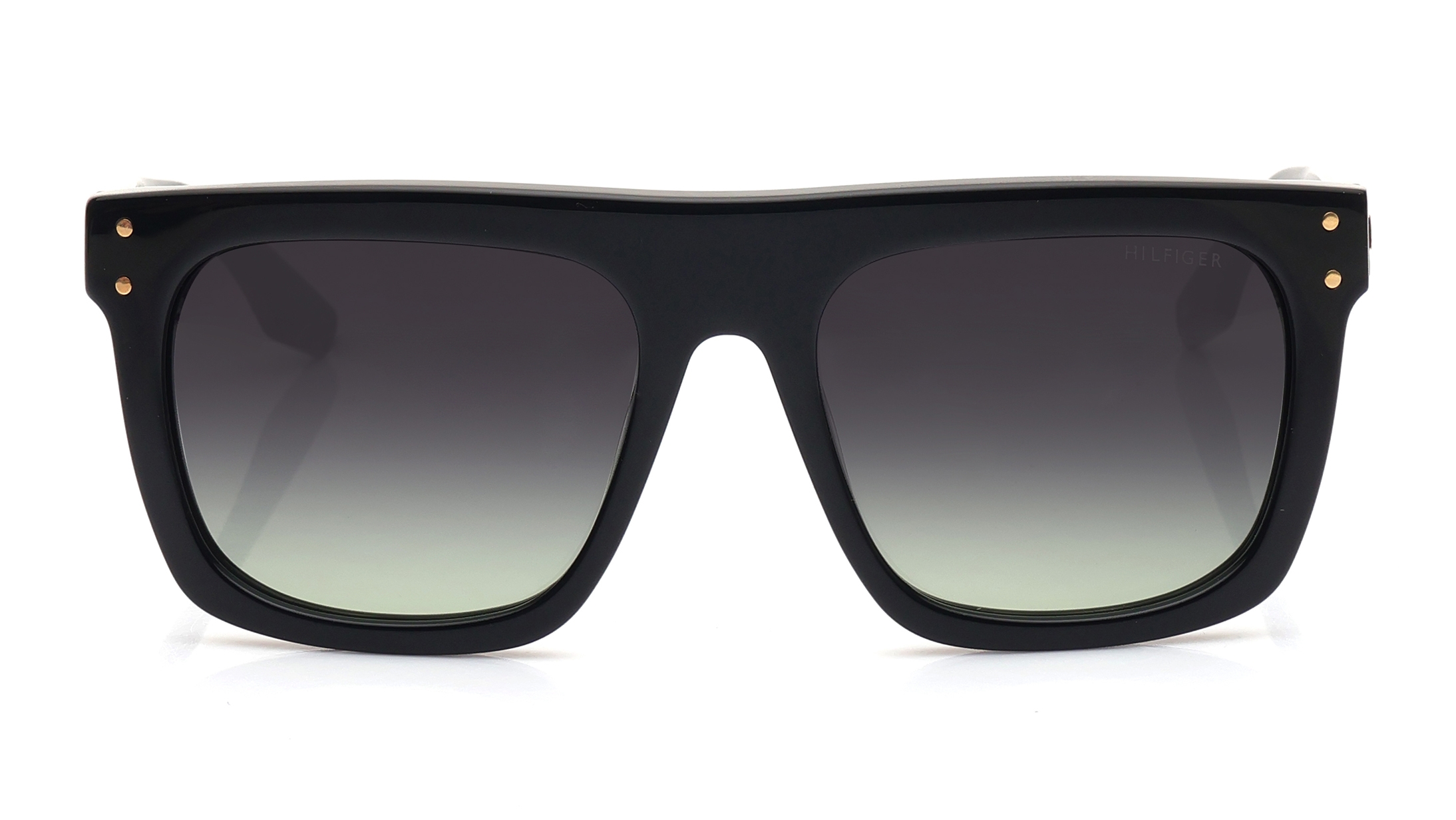 Image 1 of Smoke Square Sunglasses for Men from Tommy Hilfiger Available at Titan Eye+