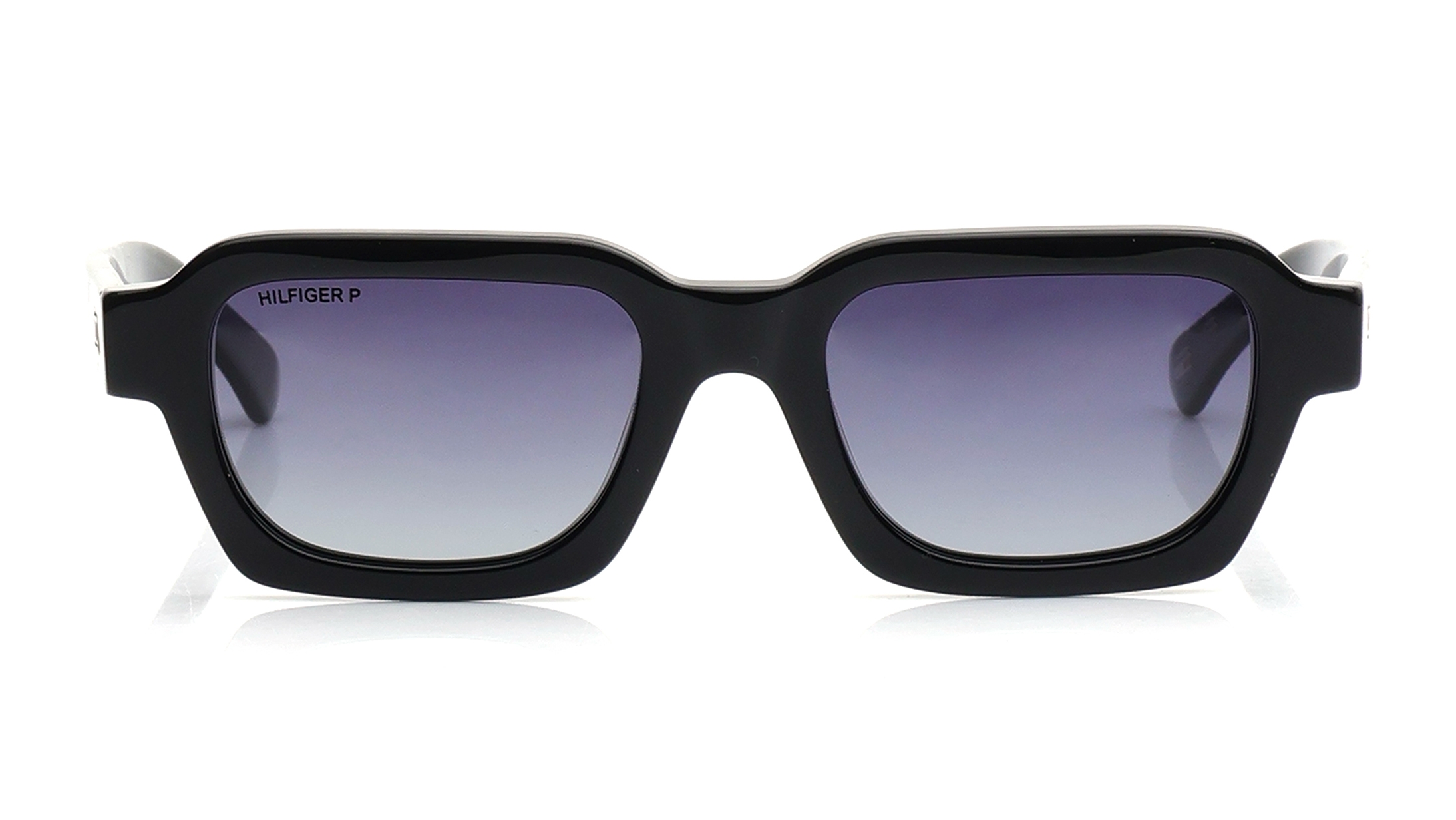 Image 1 of Blue Square Sunglasses for Men from Tommy Hilfiger Available at Titan Eye+