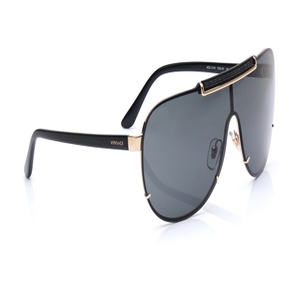 Image 2 of Gold Aviator Sunglasses for Men from Versace Available at Titan Eye+