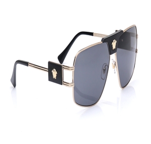 Image 2 of Gold Pillow Sunglasses for Men from Versace Available at Titan Eye+