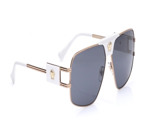 Image 2 of Gold Pillow Sunglasses for Men from Versace Available at Titan Eye+
