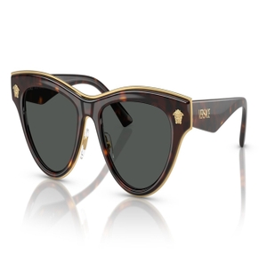 Image 2 of Grey CatEye Sunglasses for Women from Versace Available at Titan Eye+
