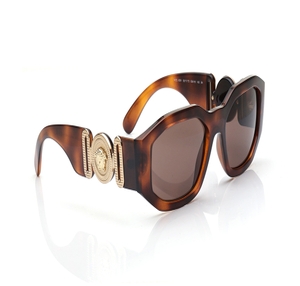 Image 2 of Havana Irregular Sunglasses for Men And Women from Versace Available at Titan Eye+