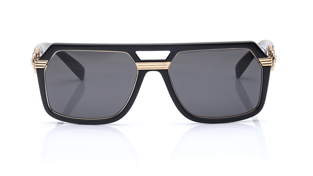 Image 1 of Grey Pillow Sunglasses for Men from Versace Available at Titan Eye+