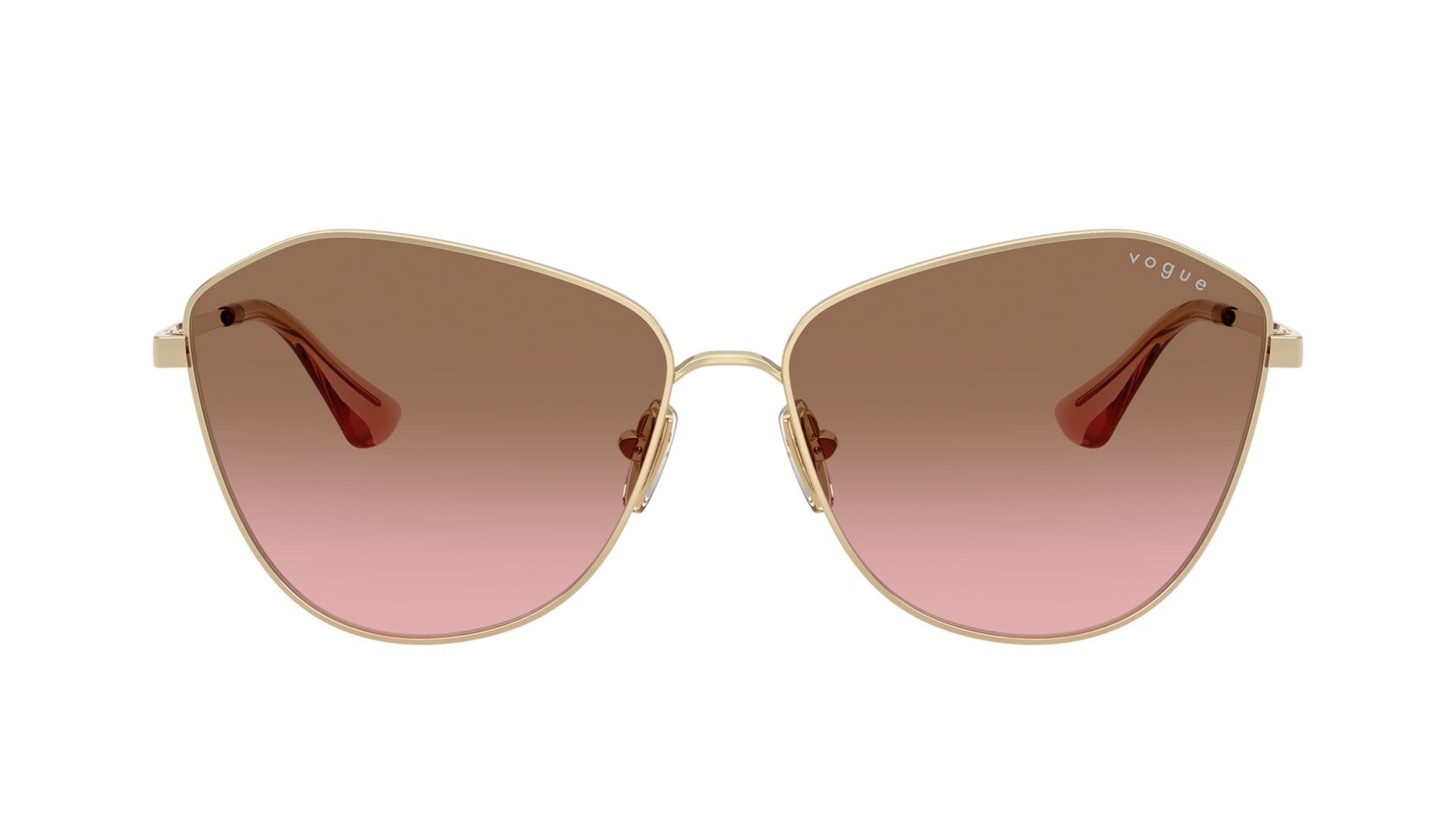 Image 1 of Pink Irregular Sunglasses for Women from Vogue Eyewear Available at Titan Eye+