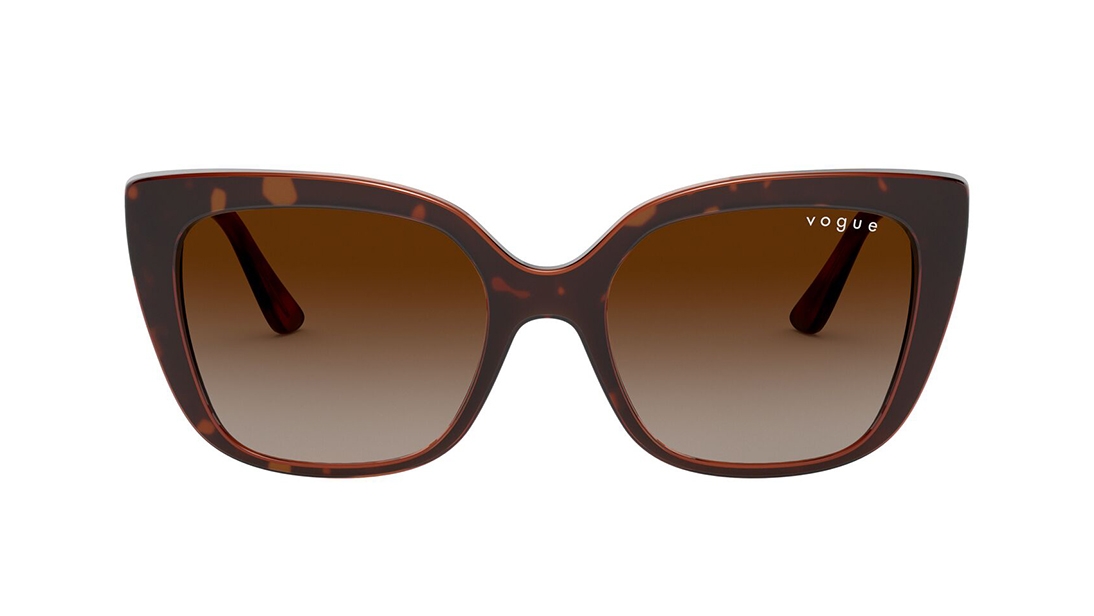 Image 1 of Brown Square Sunglasses for Women from Vogue Eyewear Available at Titan Eye+