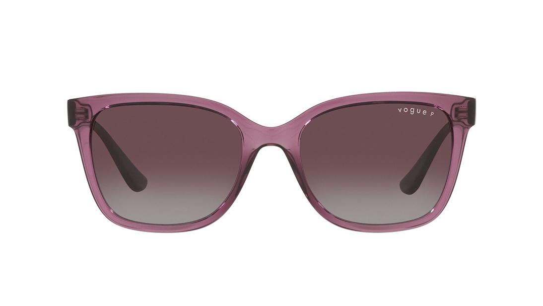 Image 1 of Purple Square Polarized Sunglasses for Women from Vogue Eyewear Available at Titan Eye+