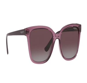 Image 2 of Purple Square Polarized Sunglasses for Women from Vogue Eyewear Available at Titan Eye+
