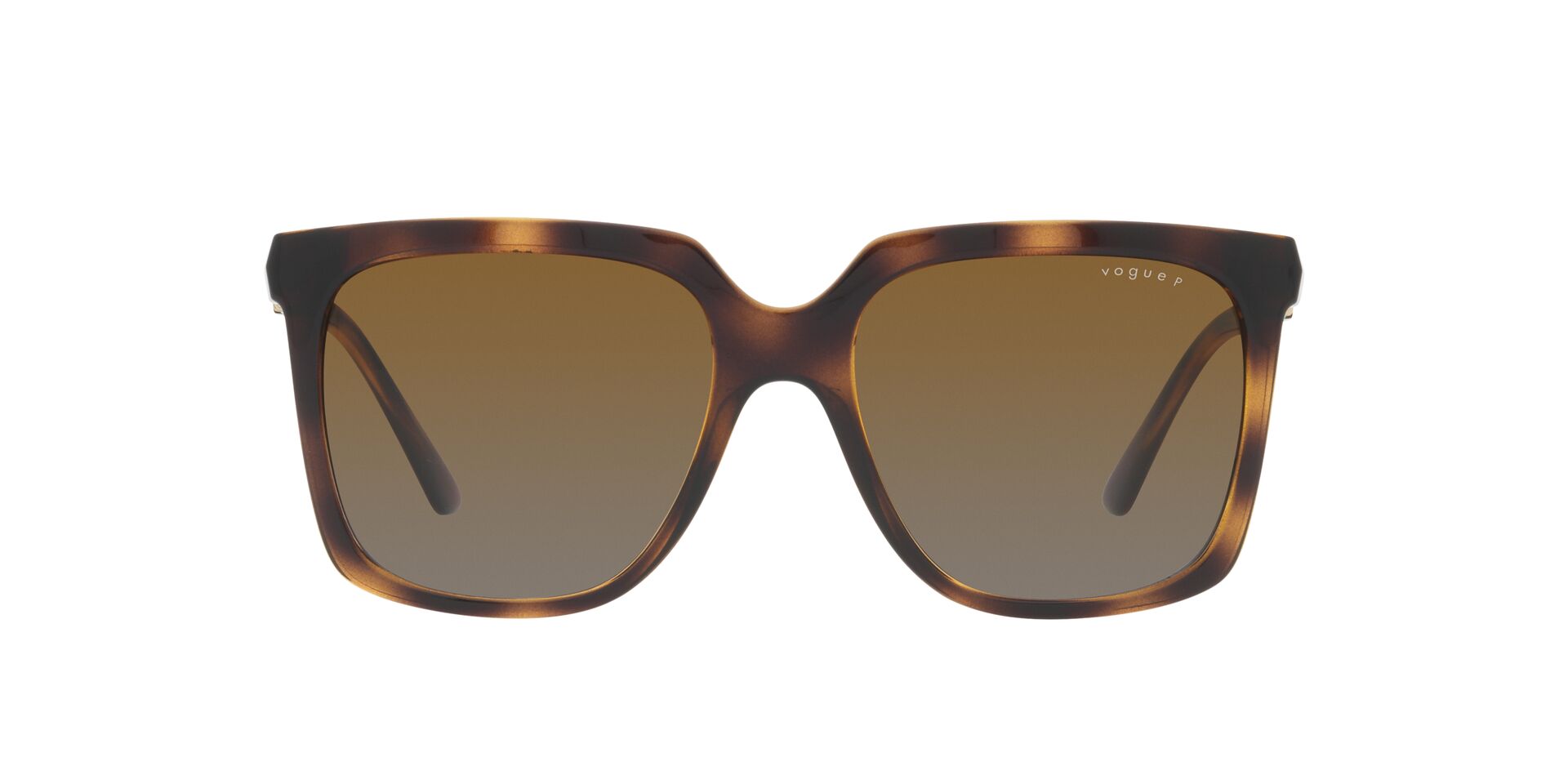 Image 1 of Brown Square Sunglasses for Women from Vogue Eyewear Available at Titan Eye+