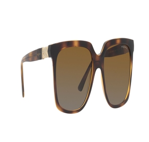 Image 2 of Brown Square Sunglasses for Women from Vogue Eyewear Available at Titan Eye+